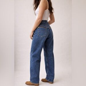 Vintage Rifle Jeans Made in Italy High Rise Straight Leg Western Zipper Pocket